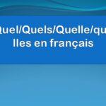 Quel/Quels/Quelle/Quelles